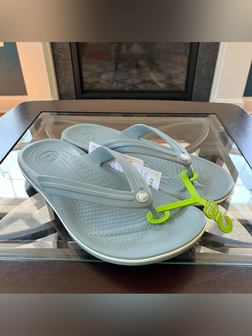 Crocs Crocband Comfortable Slip On Beach Pool Flip Flops "Pond" Men 11 NWT